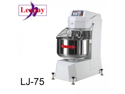 75kg Bakery Equipment Spiral Dough Mixer for Bread with 200L