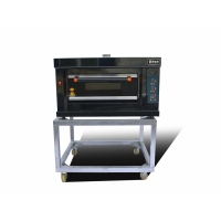 Gas Deck Bread Ovens / Bread Baking Machine 1 Layers 2 Pans