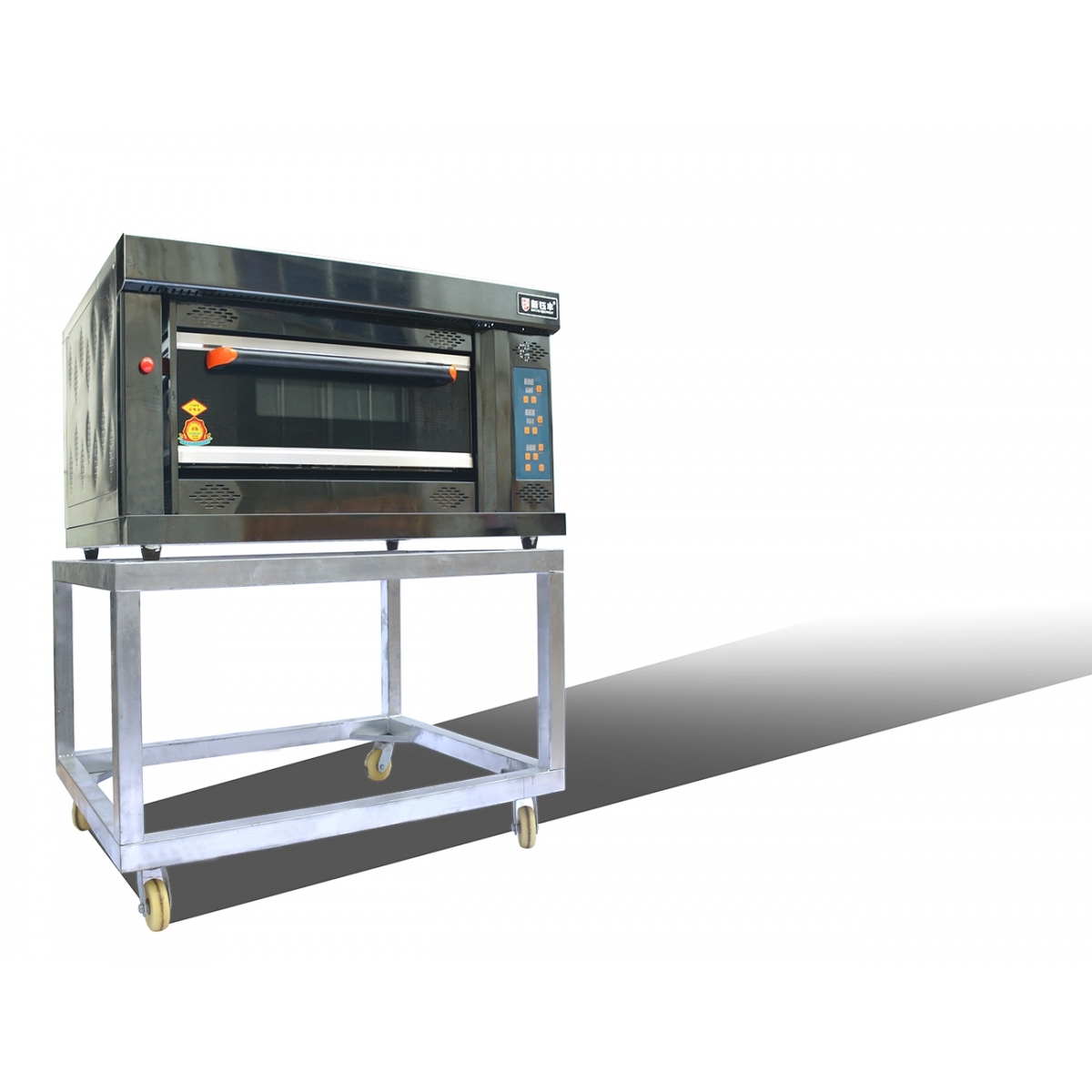 Gas Deck Bread Ovens / Bread Baking Machine 1 Layers 2 Pans / 3