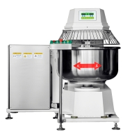 Heavy Duty Turn over formula Double acting double speed Dough Spiral Mixer 75KG Dough mixer YMF-75
