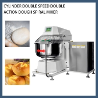 Heavy Duty Turn over formula Double acting double speed Dough Spiral Mixer 125KG Dough mixer YMF-125