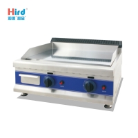 Hird HGT-600D efficient high quality Dual control Counter Top Gas Griddle