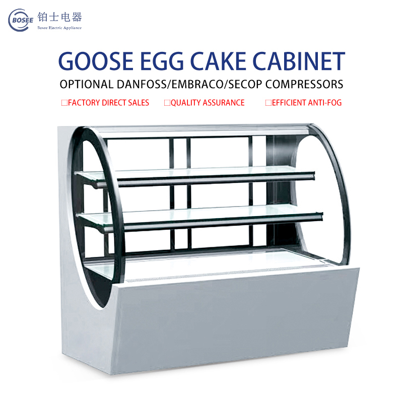 Ultra-white glass marble Goose egg cake cabinet  OYH-1500B / 2