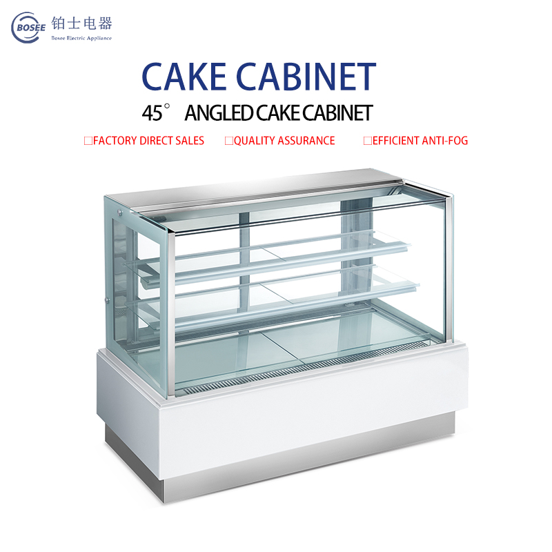 High-grade display cabinet marble material 45 degree angled cake cabinet SFG-900A / 2