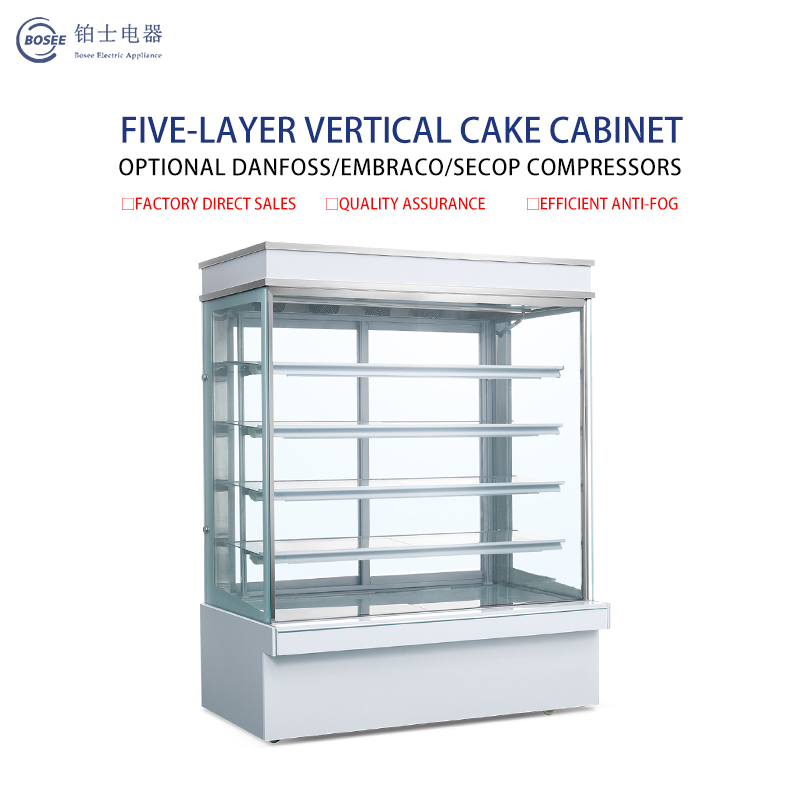 Bosee LG-1200A Large Space Energy-Saving Five-Layer Vertical Cake Cabinet / 2