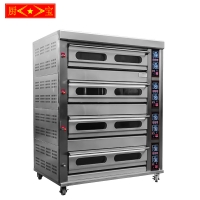 (GAS) Chubao KB-4- 16 4 layer 16 tray Customizable gas or electricity standard gas deck oven