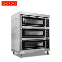 Chubao Ka-30 3 layer 6 tray Customizable gas or electricity standard gas intelligent deck oven