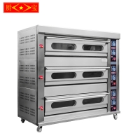 (GAS) Chubao KB-30-9 3 layer 9 tray Customizable gas or electricity standard gas intelligent deck