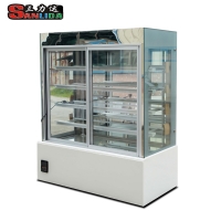 Beautiful luxury front door open vertical cake display cabinet 1480*690*1900MM