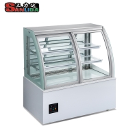 Refrigeration 1.2 m 2 m European style front door cake display cabinet H-120