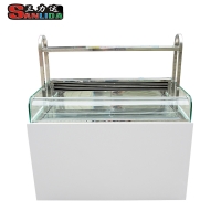 Marble material supermarket equipment open sandwich (edge island) Horizontal