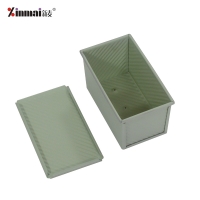 green Baking baking tray Mini Vienna Toast Box (Corrugated aluminum alloy, non-stick) XMC40012