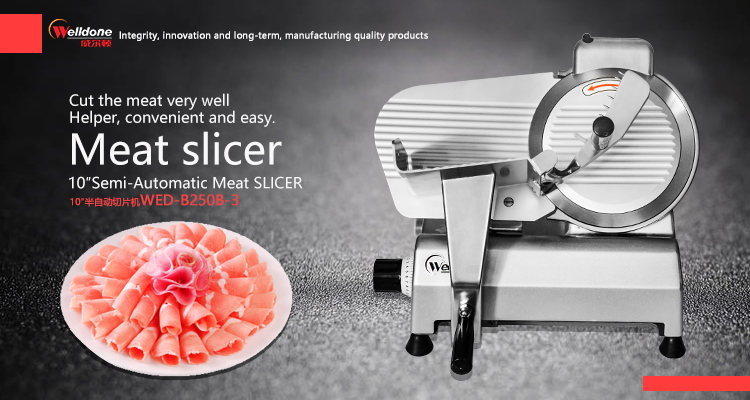 10s Semi Automatic Meat Slicer High Efficiency Commercial Meat Slicer Wed B250b 3 Meat Slicer Meat Machinery Products Food Machinery Union Food Machinery In China