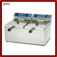 Double cylinder Stainless steel Fryer S/S 2-Tank Tank electric flyer EF-132