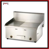 gas griddle half flat&half grooved GT720-2