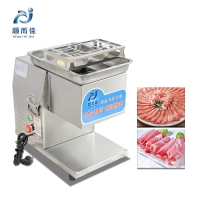 Powerful High efficiency Stainless steel table top meat slicer TQ400