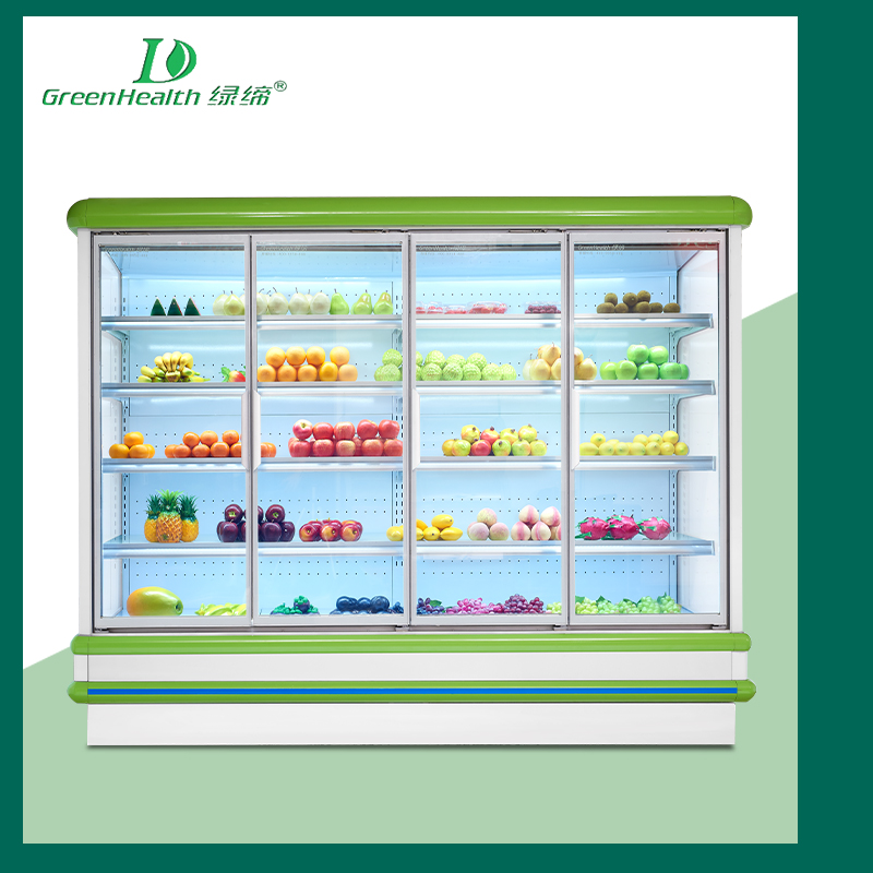 GreenHealth LDF-2000 Extra Large space economy European style Multi-deck open Chiller / 3
