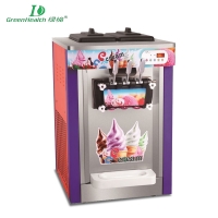 18L Single Flavor (Counter Top Type) Red paint ice cream machine desktop GHJ-18A