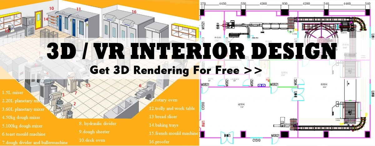 Kitchen Bakery 3D / VR Design