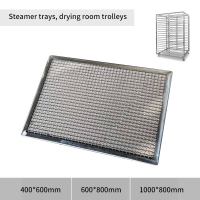 #304 Stainless steel steamer tray Trolley drying tray 400*600mm mesh tray bakery food factory