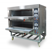 Industrial Commercial, 2 Deck 4 Trays Toast Bread Deck Oven Electricity Pizza Oven