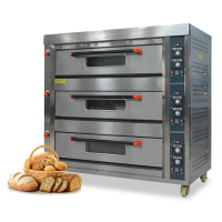 gas deck oven 3 layers 9 trays Snack Machine Baking Machine