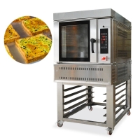 5 tray industrial Croissant toast Gas-electric hybrid convection oven with steam bakery commercial