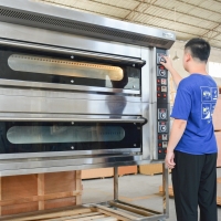 Baking horno Bakery equipment Commercial gas electric pizza oven for sale price,gas 2 3 deck oven
