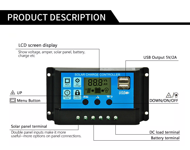 street light Intelligent charging and discharging Controller