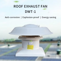 FRP Axial Roof Ventilator Manufacturer sells commercialmulti-foil low noise DWT-I Roof exhaust fan