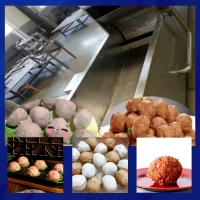 Stainless steel automatic meatball forming machine cuttlefish ball production line