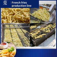 full automatic potato frozen french fries production line potato chips crispy machine A to Z potato fresh finger machine