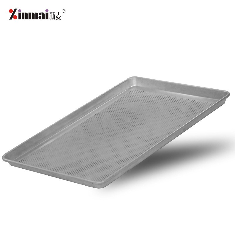 Aluminum alloy baking trays for food processing plants, customized punched trays, anodized non-stick bread trays / 2