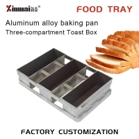 Manufacturer of bread and toast pans, four-compartment bread mold box, aluminum alloy baking pan