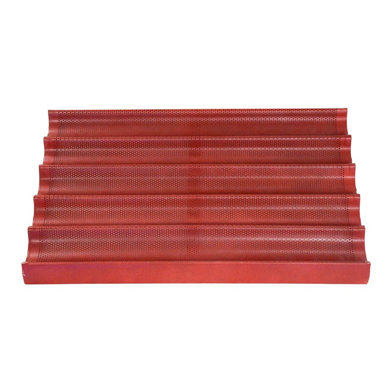 A baking tray specially designed for bread. It is made of aluminum alloy and the 5-link baguette tray can be customized / 4