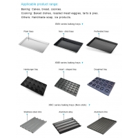 Coated Baking Tray Aluminum Cookie Sheets Bun Pan