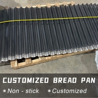 Baking trays for food production lines, baguette pans for tunnel ovens, trays for batch customization