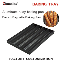 Customization American Style Aluminum Alloy Not Stick 4-rows French Baking Tray French Pan Baking Tray