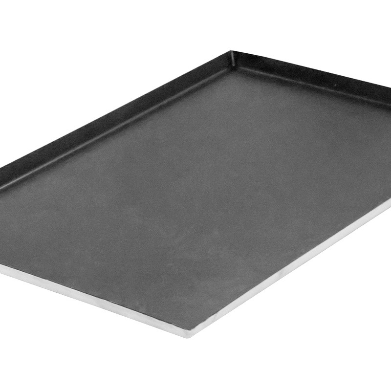Aluminum alloy bread baking pan with right-angled sides, proofing and baking pan for pizza and baguette / 3