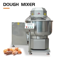 Commercial food factory tippable mixer, spiral - type bread baguette dough mixer right - hand side reversible mixing